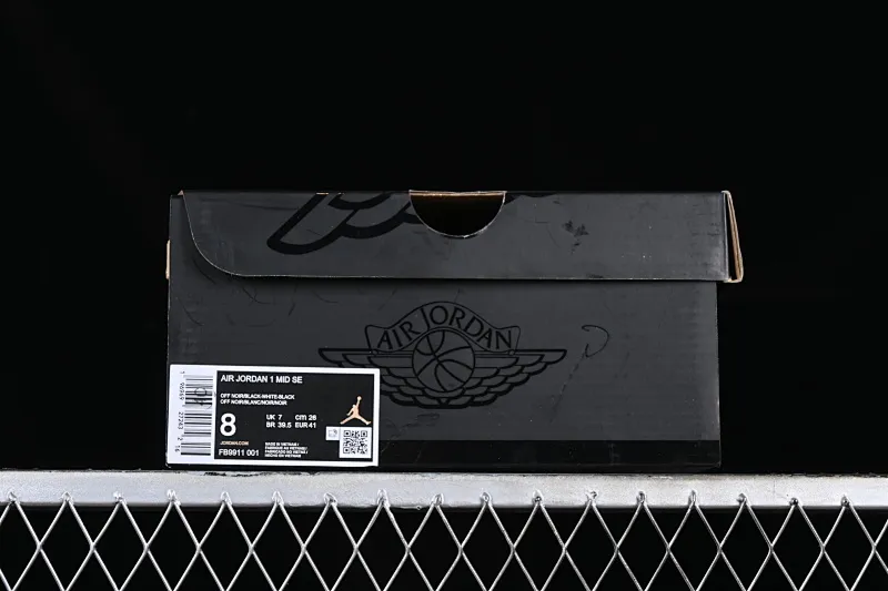 All categories Air Jordan Jordan series basketball shoes Air Jordan 1 Mid Air Jordan 1 Mid AJ1 Joe 1 all black burst pattern mid-top cultural casual sneakers FB9911-001